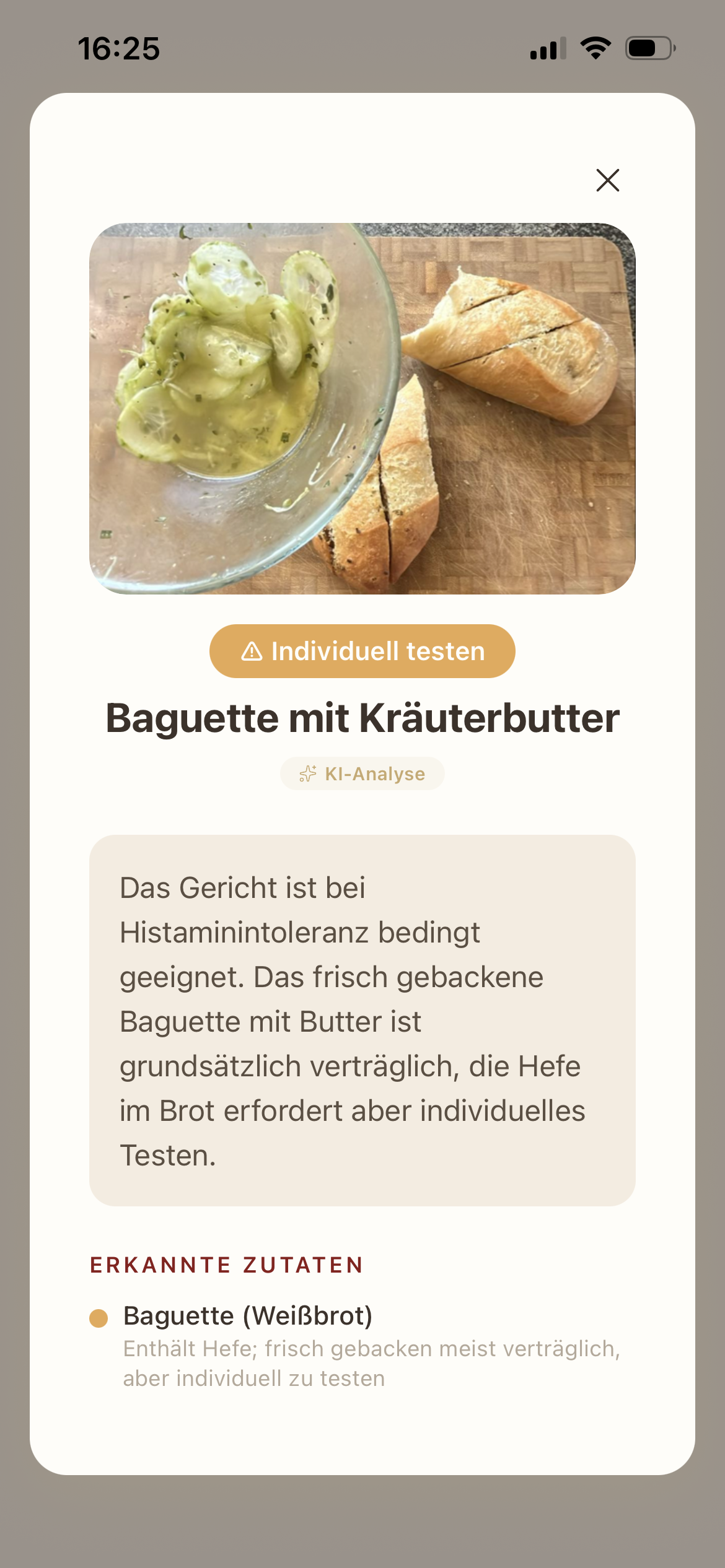 Scan-Ergebnis