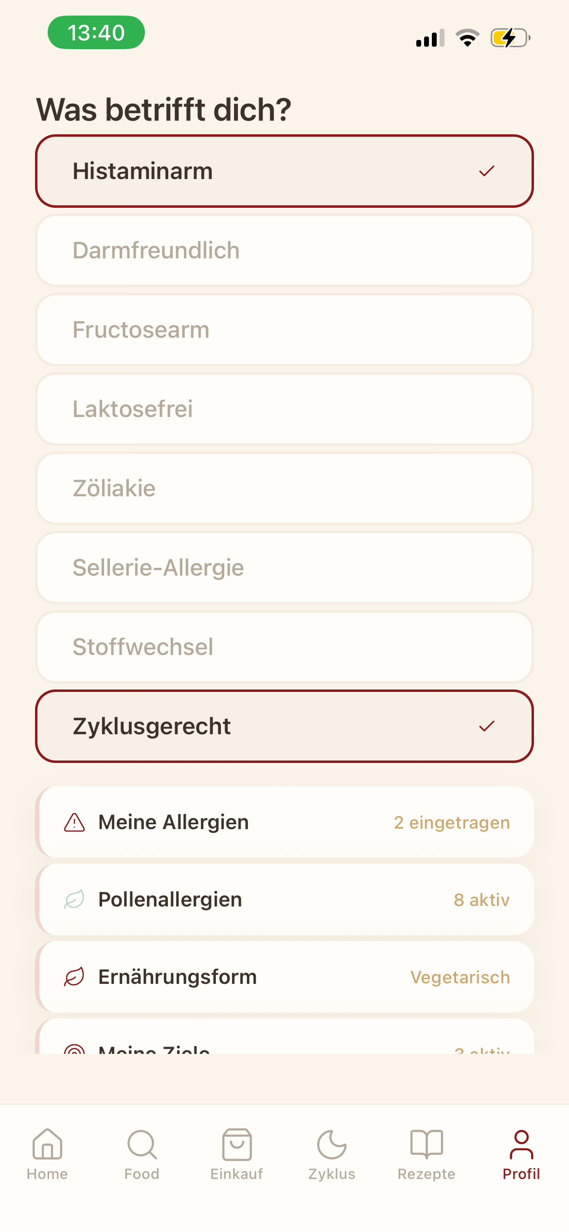 Einstellungen